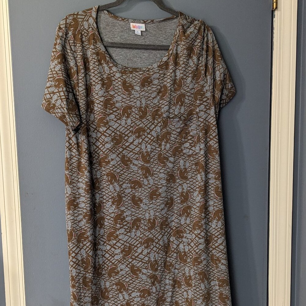 Lularoe Carly Disney Mickey Mouse Dress XL